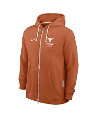 Nike Men's Texas Orange Longhorns 2026 Sideline Standard Issue Dri-fit Full-Zip Hoodie