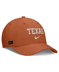 Nike Men's Texas Orange Longhorns Rise On-Field SwooshFlex Dri-fit Flex Hat