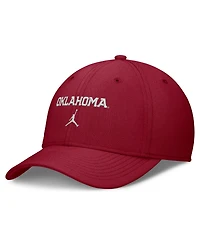 Jordan Men's Crimson Oklahoma Sooners Rise On-Field SwooshFlex Dri-fit Flex Hat