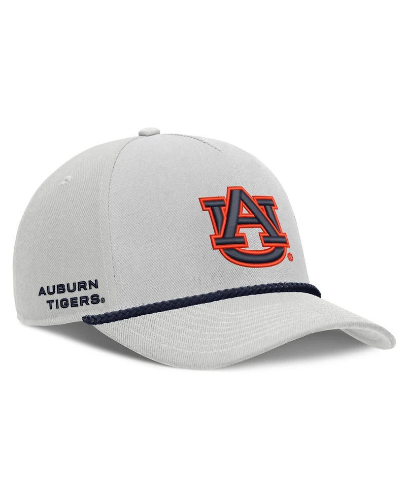 Nike Men's and Women's Gray Auburn Tigers Rope Rise Adjustable Hat
