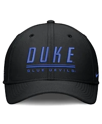 Nike Men's Black Duke Blue Devils Game Day Rise Swooshflex Hat