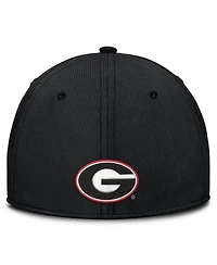 Nike Men's Black Georgia Bulldogs Game Day Rise Swooshflex Hat