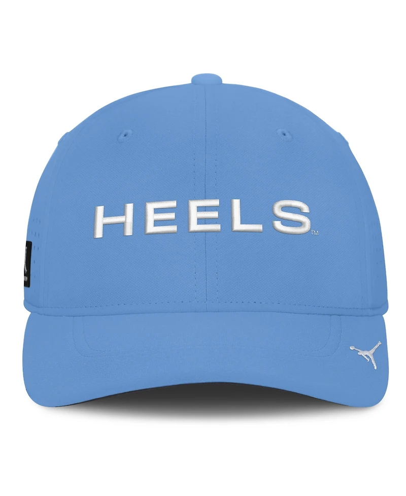 Jordan Men's Carolina Blue North Carolina Tar Heels Gameday Aerobill Swooshflex Dri-fit Hat