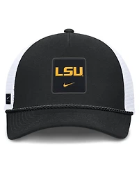 Nike Men's and Women's Black Lsu Tigers Game Day Rope Trucker Adjustable Hat