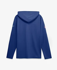 Nike Men's Royal New York Giants Sideline Lightweight Long Sleeve Hooded Dri-fit T-Shirt