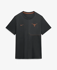 Nike Men's Black Texas Longhorns 2026 Sideline Uv Dri-fit Coaches Shirt