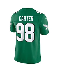Nike Men's Jalen Carter Kelly Green Philadelphia Eagles Vapor F.u.s.e. Stitched Limited Jersey