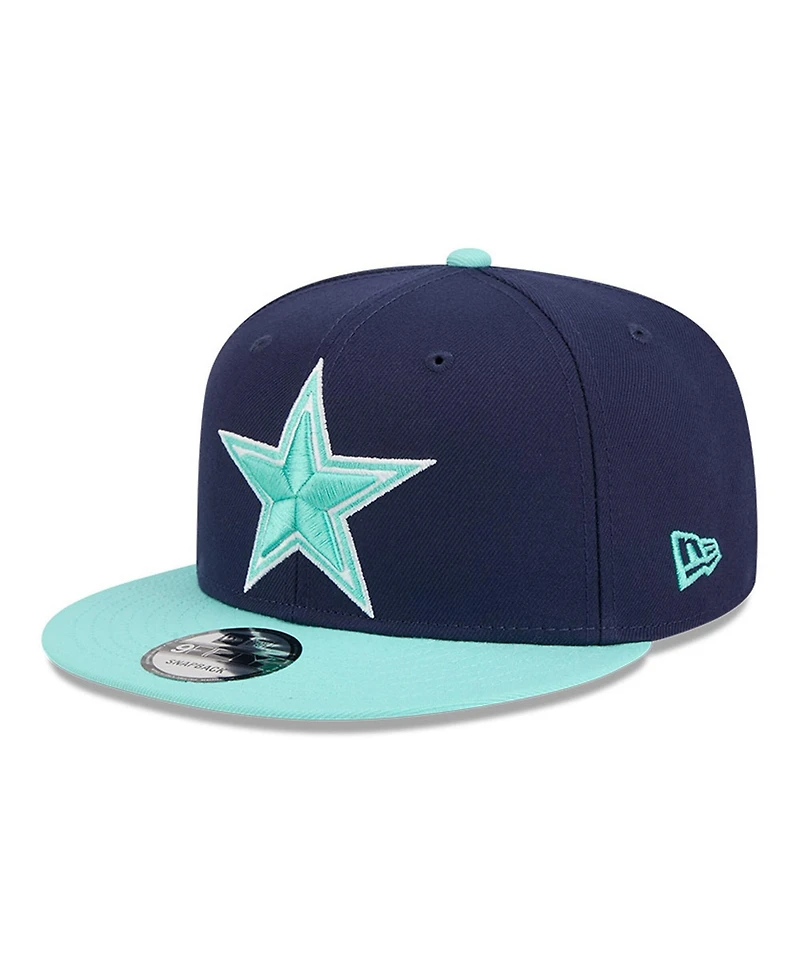 New Era Men's Navy/Light Blue Dallas Cowboys Two-Tone Color Pack 9FIFTY Snapback Hat