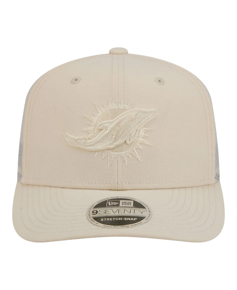 New Era Men's Cream Miami Dolphins Color Pack 9SEVENTY Adjustable Hat