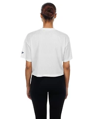 New Era Women's White Dallas Cowboys Summer Mesh Cropped Boxy T-Shirt