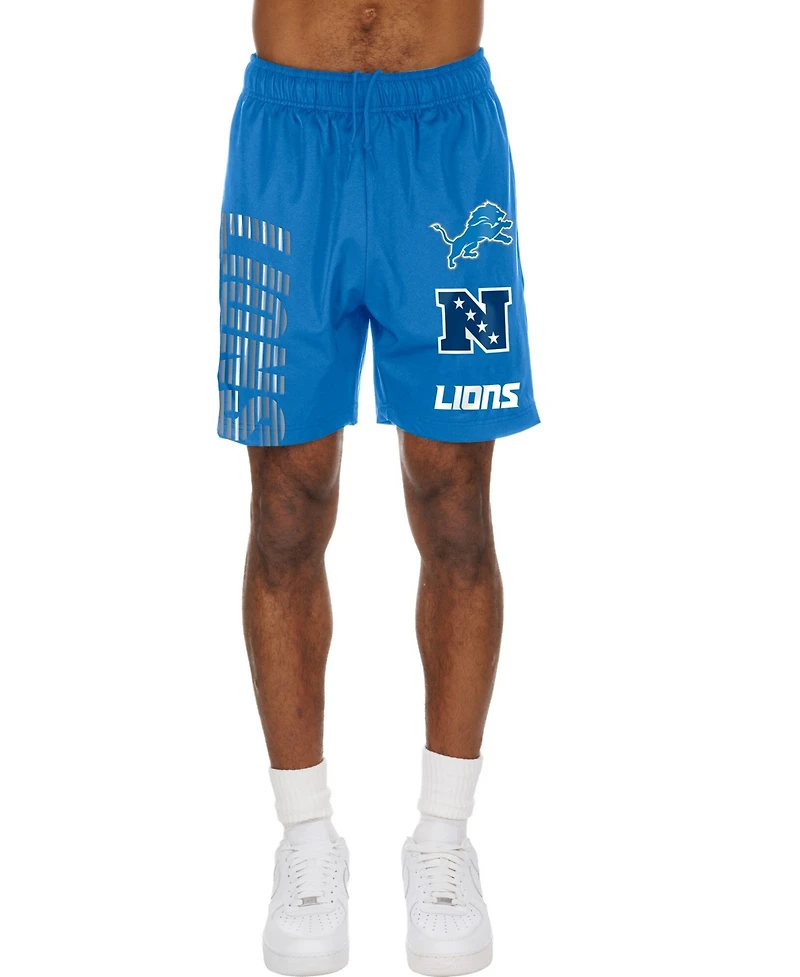 New Era Men's Blue Detroit Lions Match Shorts