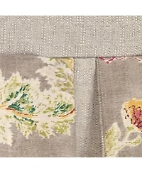 Rlf Home Monte Cristo Pleated Window Valance 100% Cotton Rod Pocket