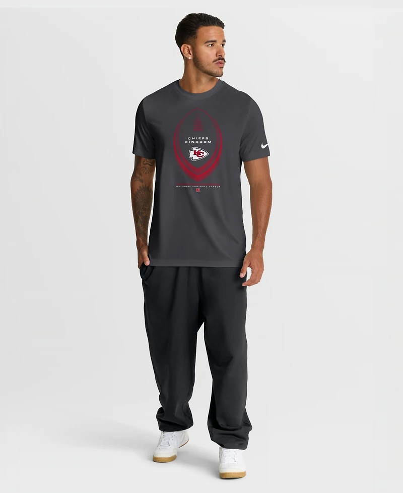 Nike Men's Anthracite Kansas City Chiefs Legend Icon Dri-fit T-Shirt