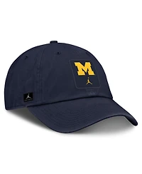Jordan Men's and Women's Navy Michigan Wolverines 2026 Sideline Club Adjustable Hat