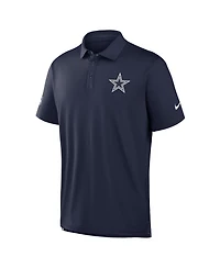 Nike Men's Navy Dallas Cowboys Sideline Tour Dri-fit Polo Shirt