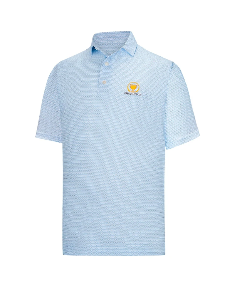 FootJoy Men's Light Blue 2026 President's Cup ProDry Clubhouse Print Lisle Polo Shirt