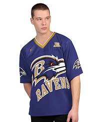 Starter Men's Purple/White Baltimore Ravens Short Sleeve Long T-Shirt