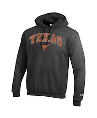 Champion Men's  Charcoal Texas Longhorns Arch Over Logo Pullover Hoodie