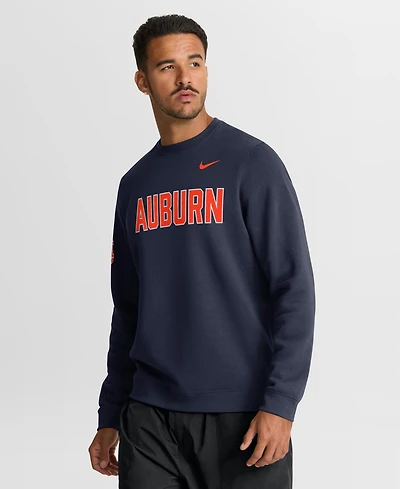 Nike Men's Navy Auburn Tigers 2026 Sideline Club Sweatshirt