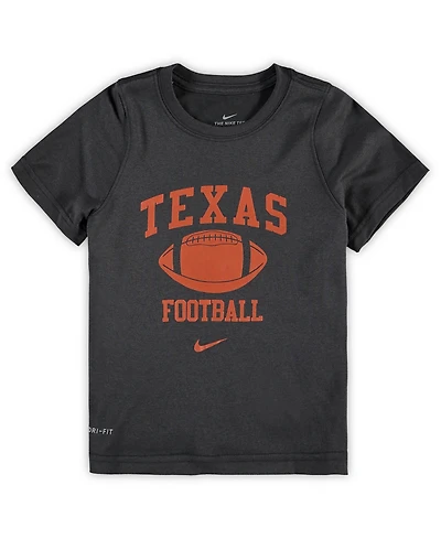 Nike Preschool Anthracite Texas Longhorns Retro Lockup Legend Performance T-Shirt