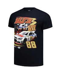 Checkered Flag Sports Men's Black Dale Earnhardt Jr. 1-Spot Pit Road Graphic Car T-Shirt