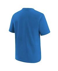 Nike Big Boys and Girls Blue Oklahoma City Thunder Team Essential Logo T-Shirt