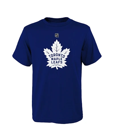 Outerstuff Big Boys and Girls Blue Toronto Maple Leaf's Primary Logo T-Shirt