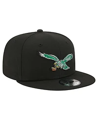New Era Men's Black Philadelphia Eagles 9FIFTY Snapback Hat