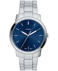 Fossil Men's Minimalist Three-Hand Stainless Steel Watch 44mm