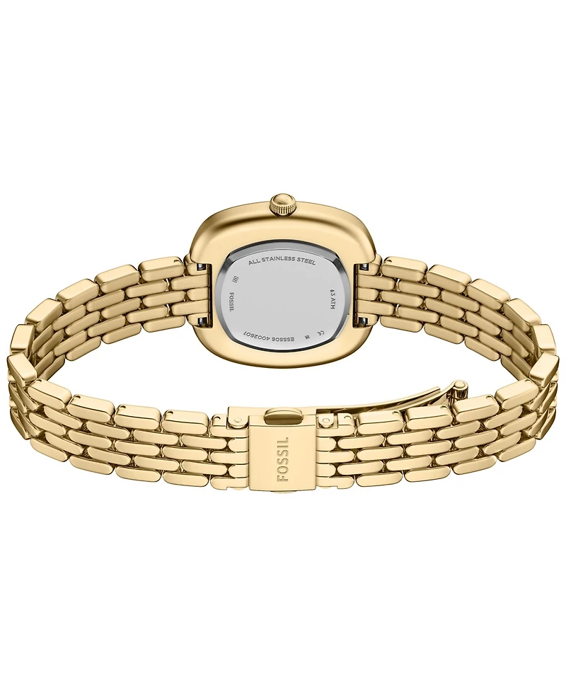 Fossil Women's Genevive Three-Hand Gold-Tone Stainless Steel Watch 30mm