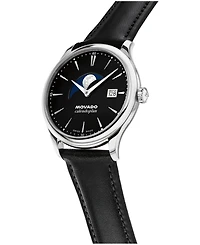 Movado Men's Calendoplan Swiss Quartz Leather Watch 37mm