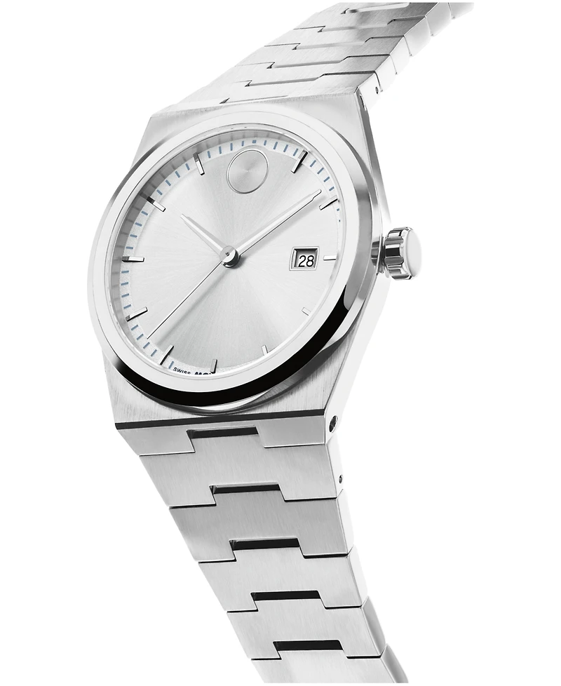 Movado Men's Bold Quest Swiss Quartz Stainless Steel Watch 34mm