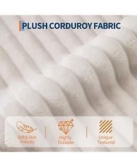 gaomon Corduroy Sleeper Sofa Bed Extra Large Indoor Chaise Lounge Soft Cloud Reading Chair Flexible Lounger for Living Room
