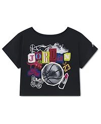 Jordan Girls' 7-16 Air Collage Short-Sleeve T-Shirt