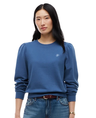Tommy Hilfiger Women's Puff-Sleeve Script Sweatshirt