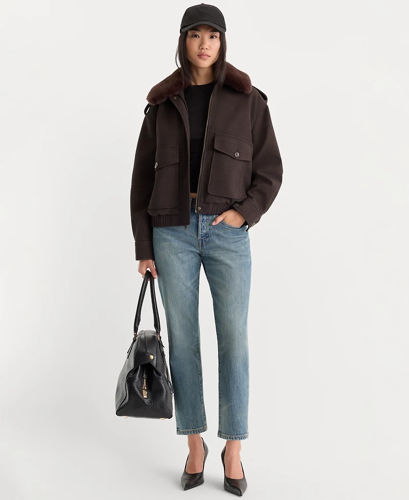 Good American Women's Collared Jacket