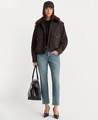 Good American Women's Collared Jacket