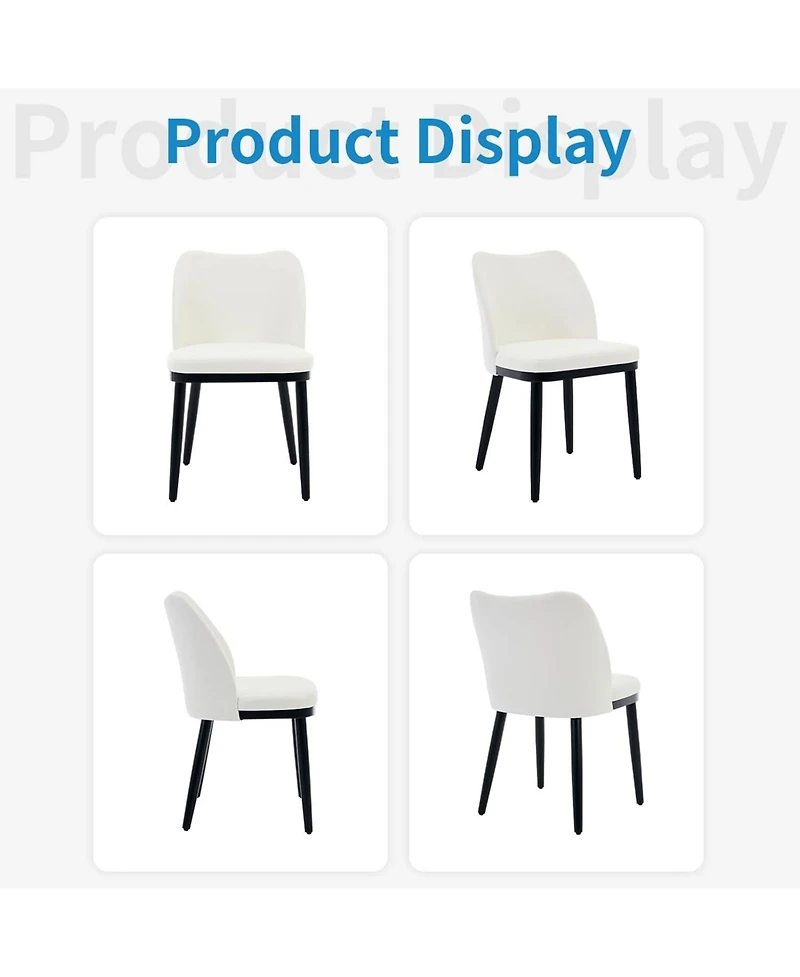 gaomon Dining Chairs Set of 2 Upholstered Velvet Dining Room Side Chairs