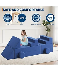gaomon 22-Piece 2-Seat Modular Foam Kids Play Couch, Convertible Easy Clean Safe Educational Sofa for Toddler Indoor
