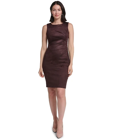 Calvin Klein Women's Sleeveless Crew Neck Dress