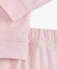 First Impressions Baby Girls' 0M-24M Heart-Print Sweatshirt and Sweatpants, 2-Piece Set, Macy's Exclusive