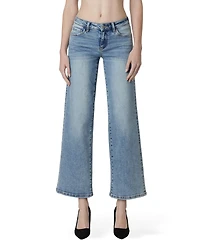 Vervet Women's Low Rise Wide Leg Jeans
