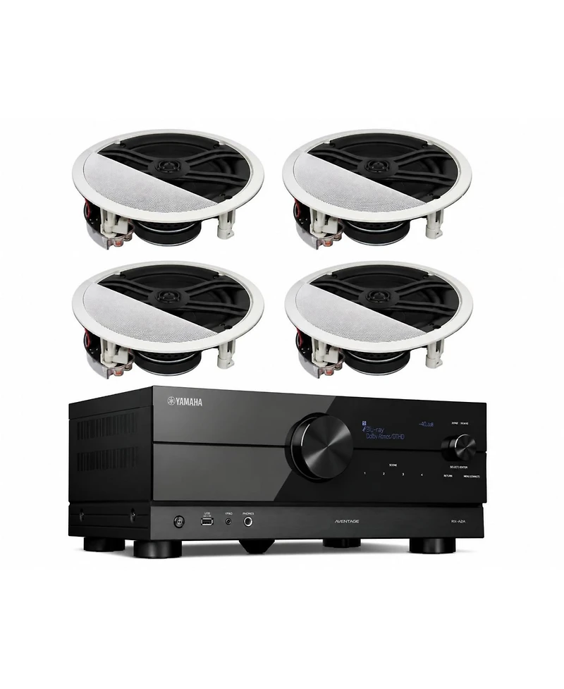 Yamaha Rx-A2A 7.2-Channel 8K Av Receiver Speaker Bundle