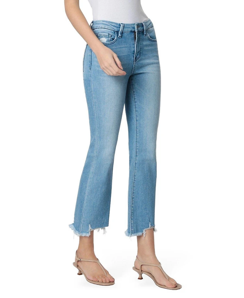 Flying Monkey Women's High Rise Kick Flare Jeans