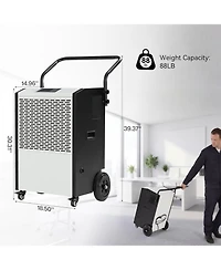 Tribesigns 240 Pints Commercial Dehumidifier with Pump and Drain Hose, Heavy Duty Commercial Dehumidifier for Up to 8000 Sq. Ft Large Spaces