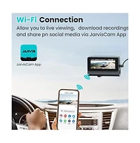 Neewer Front and rear Dash Cam, with 64GB card, 3.8 "4K Uhd Wifi Gps touchscreen