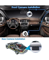 Neewer 1080P Dual Lens Dash Cam Vehicle Driving Recorder Car Dvr with WiFi Gps G-Sensor App Control Motion Detection Parking Monitor Night Vision