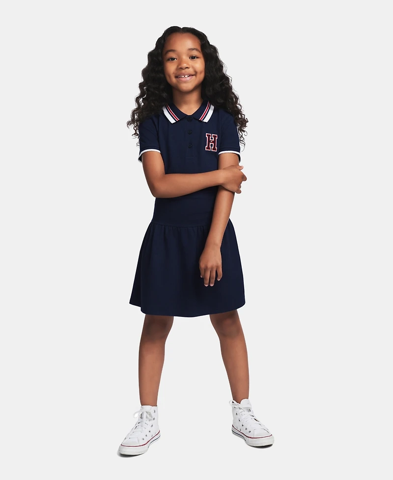 Tommy Hilfiger Girls' 7-16 Short-Sleeve Polo Dress