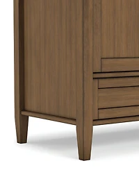 Simpli Home Warm Shaker Solid Wood Tv Media Stand