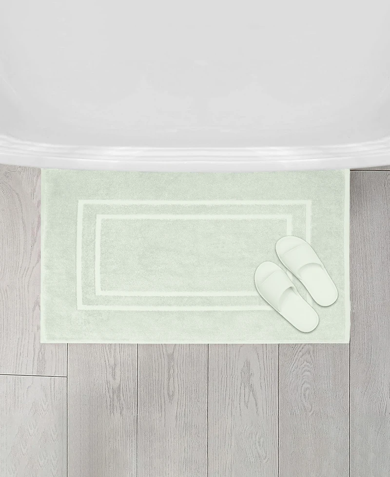 Feather & Stitch, Ny Cotton Super Absorbent Terry 2-Piece Bath Mat Set
